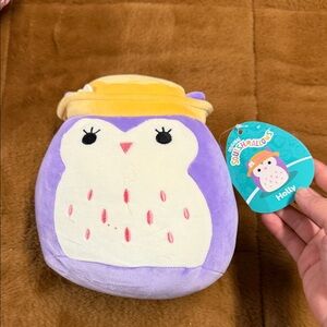Squishmallows Lavender and Cream Owl Plush
